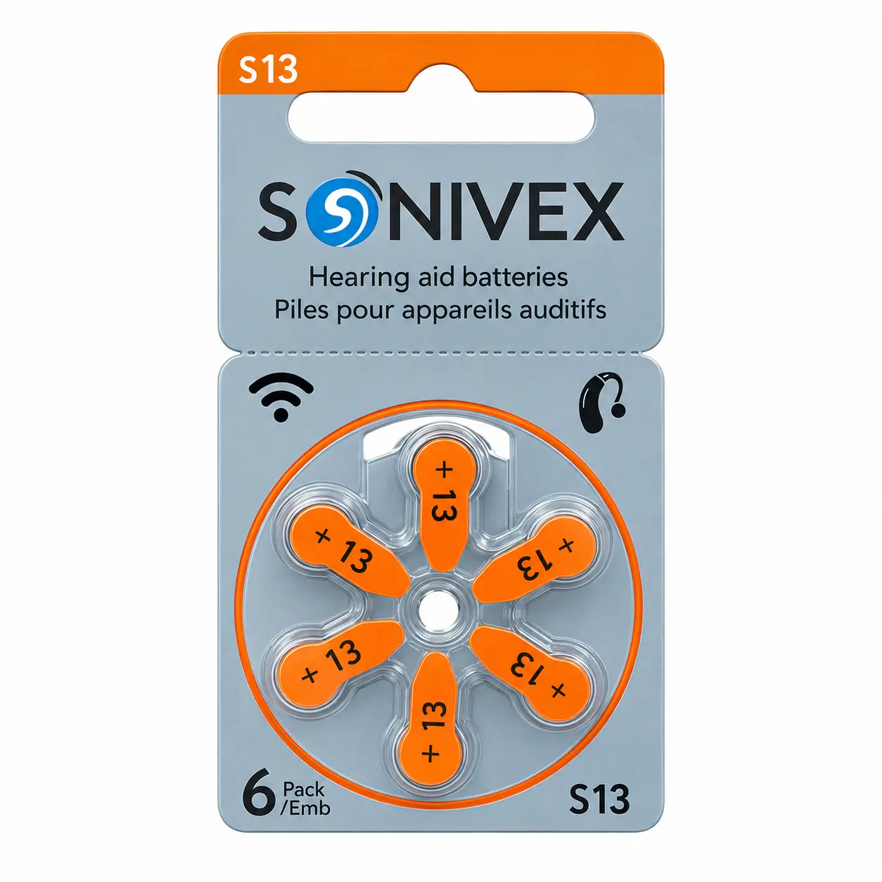 باتری سایز 13 برند SONIVEX